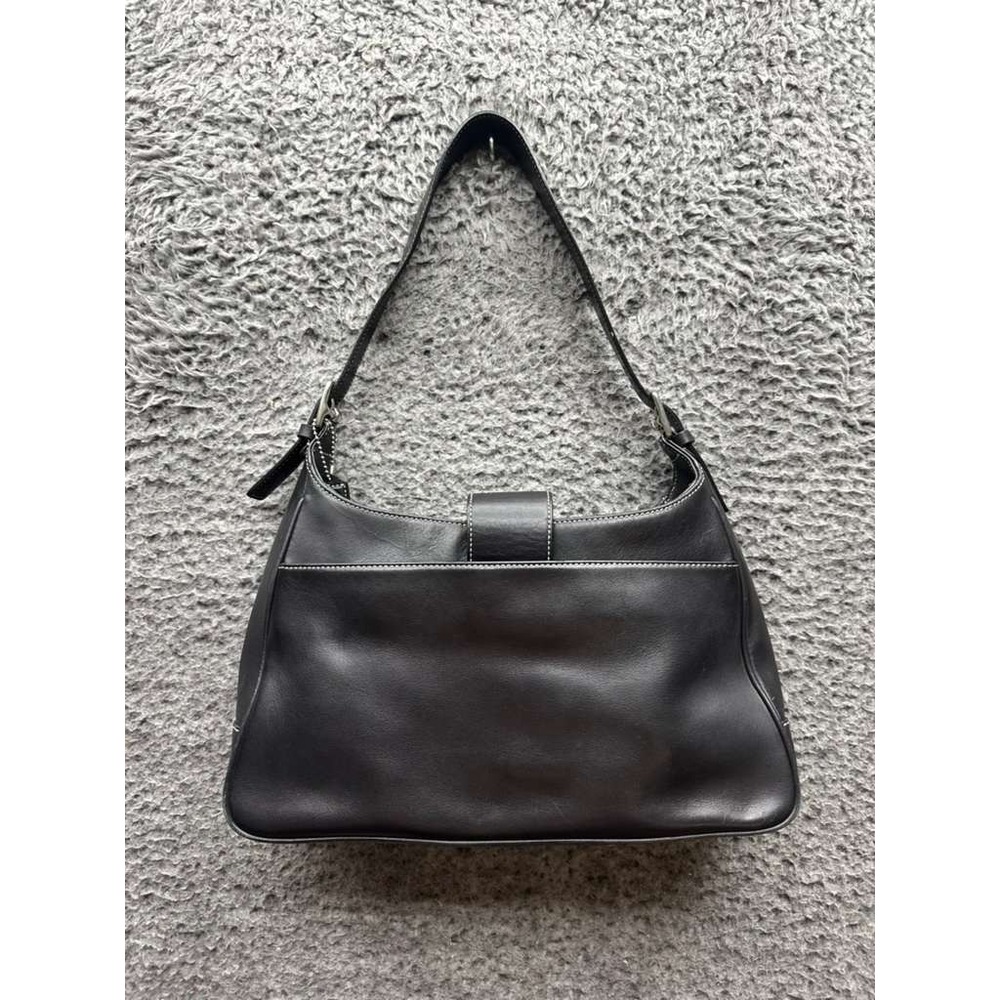 Vintage Coach Women s Hamptons Cowhide Leather Hobo Bag Black H0S-7783 - Picture 2 of 13